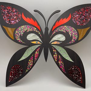 Wood and Acrylic Butterfly Wall Art (12")